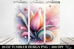 Shiny Tulip Clipart 20 Oz Tumbler Product Image 2
