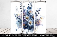 Delphinium Tumbler Design Product Image 2