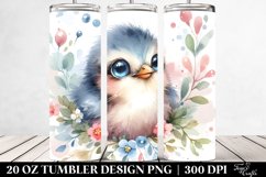 Watercolor Baby Bird 20 oz Tumbler Product Image 2