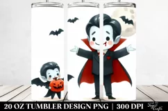 Funny Halloween Vampire Clipart 20 Oz Tumbler Product Image 2