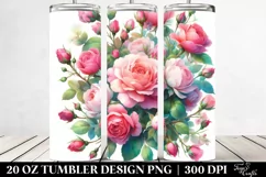 Abstract Hawaiian Flowers 20 oz Tumbler Product Image 2