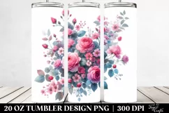 Abstract Hawaiian Flowers 20 oz Tumbler Product Image 2