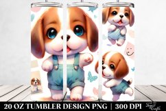 Expressive Baby Beagle | 20 oz Tumbler Product Image 2