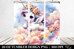 Watercolor Baby Unicorn Tumbler Product Image 2