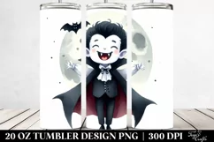 Simple Halloween Vampire Clipart 20 Oz Tumbler Product Image 2