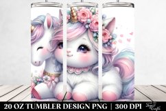 Cute Baby Unicorn Tumbler Product Image 2