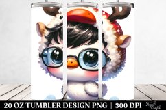 Baby Swan with Santa Hat, 20 Oz Tumbler Product Image 2