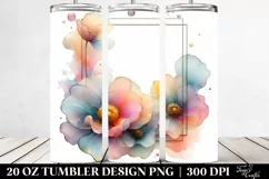 Abstract Shiny Poppy Clipart 20 Oz Tumbler Product Image 2