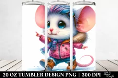Expressive Dancing Mouse Tumbler | 20 oz Tumbler Product Image 2
