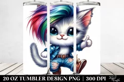 Cute Baby Cat Running, 20 Oz Tumbler Product Image 2