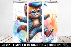 Cute Baby Cat with Cool Haircut 20 Oz Tumbler Product Image 2