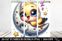 Colorful Crazy Baby Goldfinch Napping | 20 Oz Tumbler Product Image 2