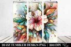 Stained Hibiscus 20 Oz Tumbler Product Image 2