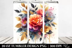 Vibrant Bouquet Gold Foil | 20 Oz Tumbler Product Image 2