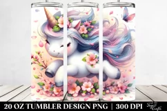 Baby Unicorn Petals Tumbler Product Image 2