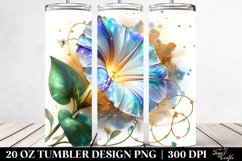 Glossy Morning Glory Tumbler Product Image 2