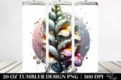 Glossy Snapdragon with Golden Insertions | 20 Oz Tumbler Product Image 2