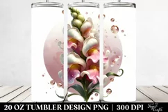 Glossy Snapdragon with Golden Insertions | 20 Oz Tumbler Product Image 2