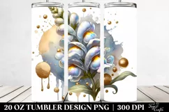 Glossy Snapdragon with Golden Insertions | 20 Oz Tumbler Product Image 2