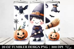 Simple Halloween Broomstick Clipart 20 Oz Tumbler Product Image 2