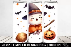 Simple Halloween Broomstick Clipart 20 Oz Tumbler Product Image 2