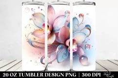 Glossy Orchid with Clipart 20 Oz Tumbler Product Image 2