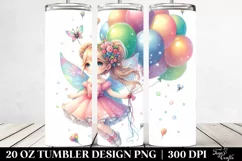 Colorful Floating Fairy | 20 Oz Tumbler Product Image 2