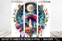 Vibrant Magical Celestial Mushroom Clipart Product Image 2