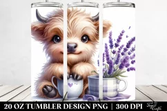 Baby Highland Cow Tumbler Product Image 2