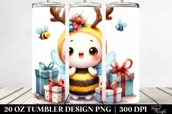 Baby Bee with Expressive Face 20 Oz Tumbler Product Image 2