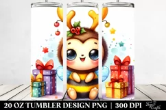 Baby Bee with Expressive Face 20 Oz Tumbler Product Image 2