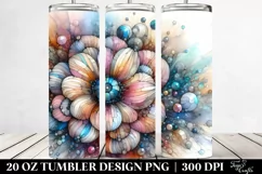 Abstract Stained Anemone 20 Oz Tumbler Product Image 2