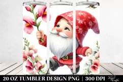 Cute Gnome Using Snapdragon in the Air | 20 Oz Tumbler Product Image 2