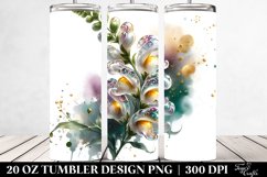 Shiny Watercolor Snapdragon Tumbler Product Image 2