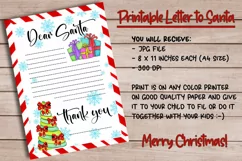 Letter To Santa Design | A4 Printable Santa Letter Product Image 2