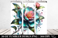 Camellia Watercolor Tumbler Product Image 2