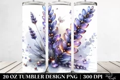 Metallic Lavender Watercolor Tumbler Product Image 2