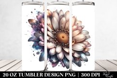 Detailed Shiny Daisy Tumbler Product Image 2