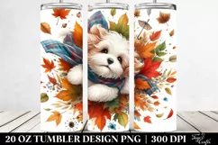 Colorful Tumbling Dog 20 oz Tumbler Product Image 2