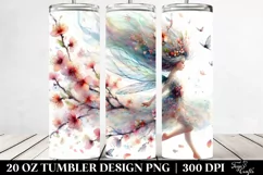 Fairy Tumbling in Spring Petals 20 Oz Tumbler Product Image 2