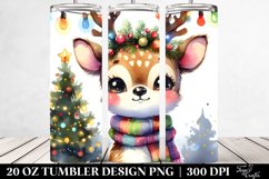 Baby Deer with Vibrant Colors 20 Oz Tumbler Product Image 2