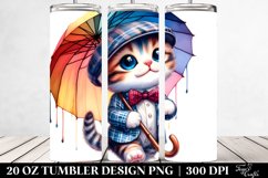 Cute Baby Cat with Cool Haircut 20 Oz Tumbler Product Image 2