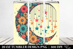 Whimsical Colorful Moon and Stars Design | 20 oz Tumbler Product Image 2