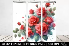 Vibrant Red Roses Glossy | 20 oz Tumbler Product Image 2