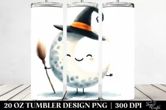 Funny Halloween Moon Clipart 20 Oz Tumbler Product Image 2