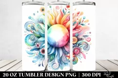 Colorful Pastel Sun | 20 Oz Tumbler Product Image 2