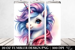 Cool Haircut Baby Unicorn | 20 Oz Tumbler Product Image 2