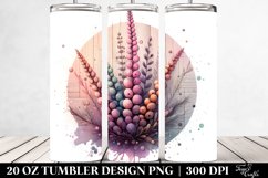 Abstract Heather Clipart, Transparent 20 Oz Tumbler Product Image 2