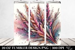 Abstract Heather Clipart, Transparent 20 Oz Tumbler Product Image 2