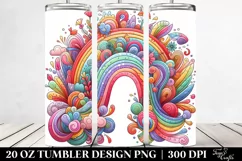 Colorful Vibrant Rainbow | 20 Oz Tumbler Product Image 2